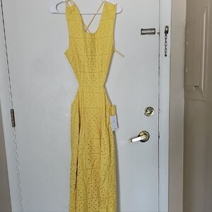 Yellow Sleeveless Maxi Dress